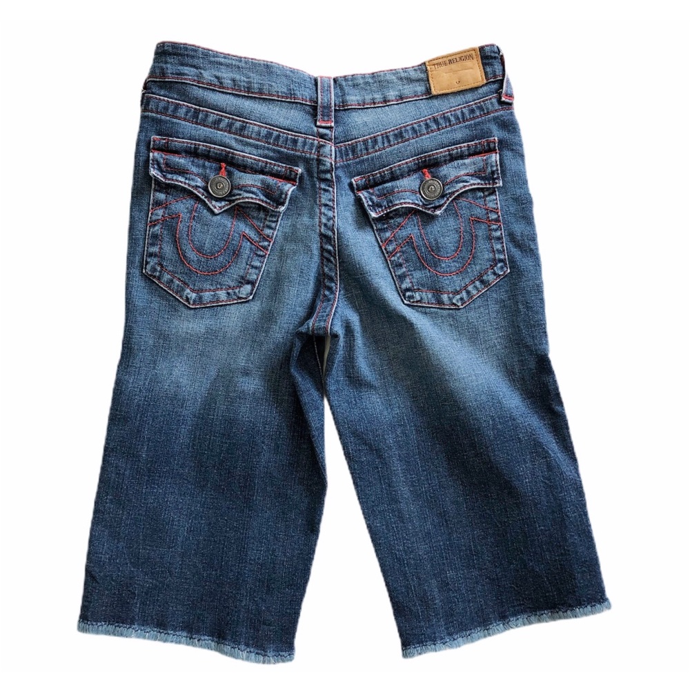 🔴SOLD🔴 TRUE RELIGION Geno Cut Off Jean Shorts - Picture 2 of 7